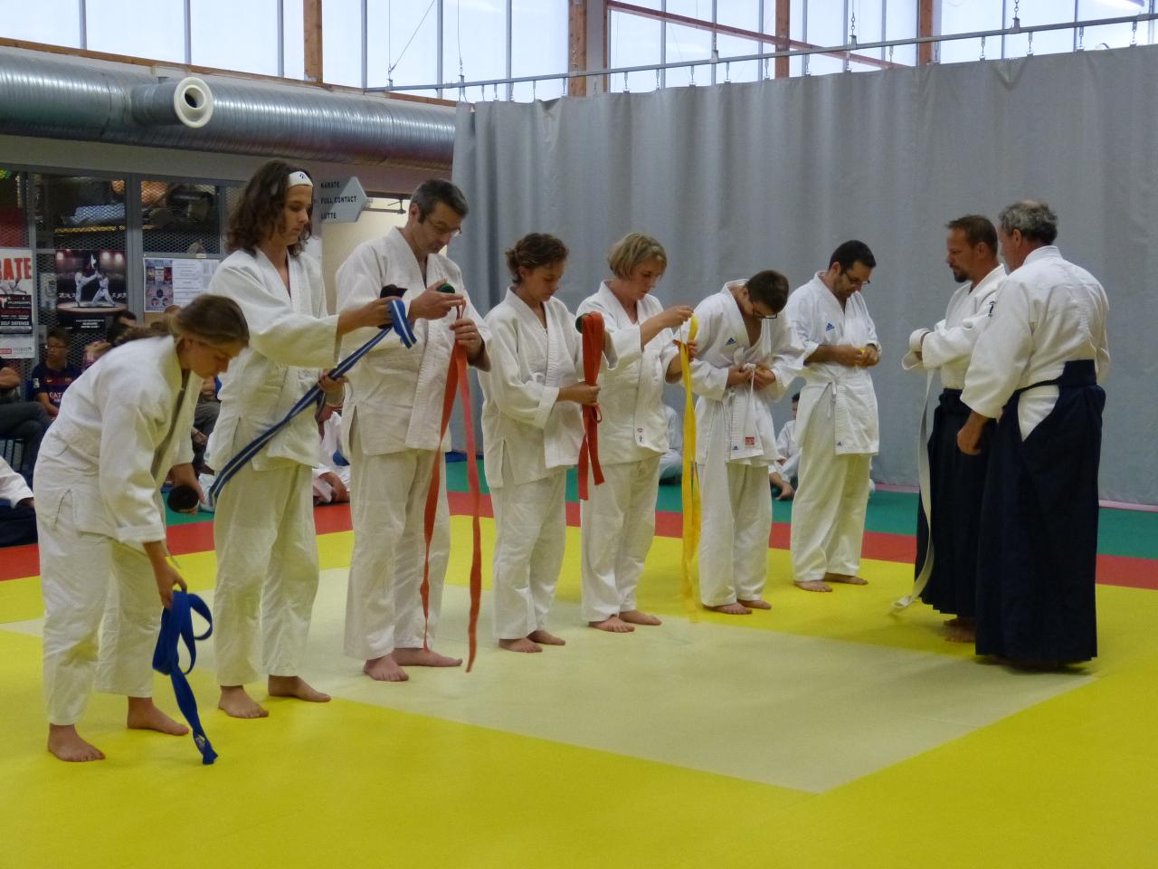 Remises grades ceintures Kyus, Wa-Jutsu Villeneuvois, 27 juin 2016