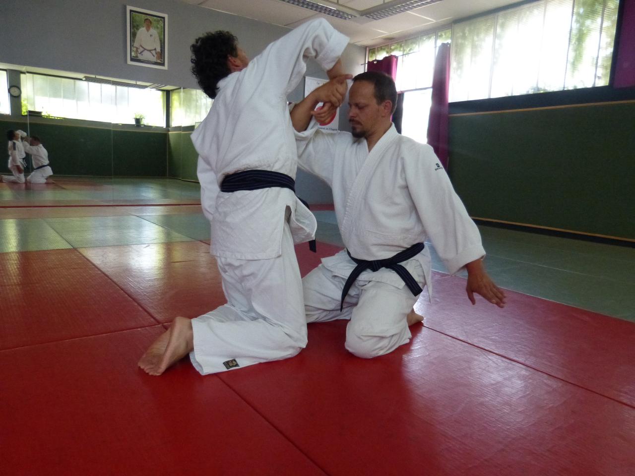 Travail kata 4 à genoux dojo Wa-Jutsu Agenais