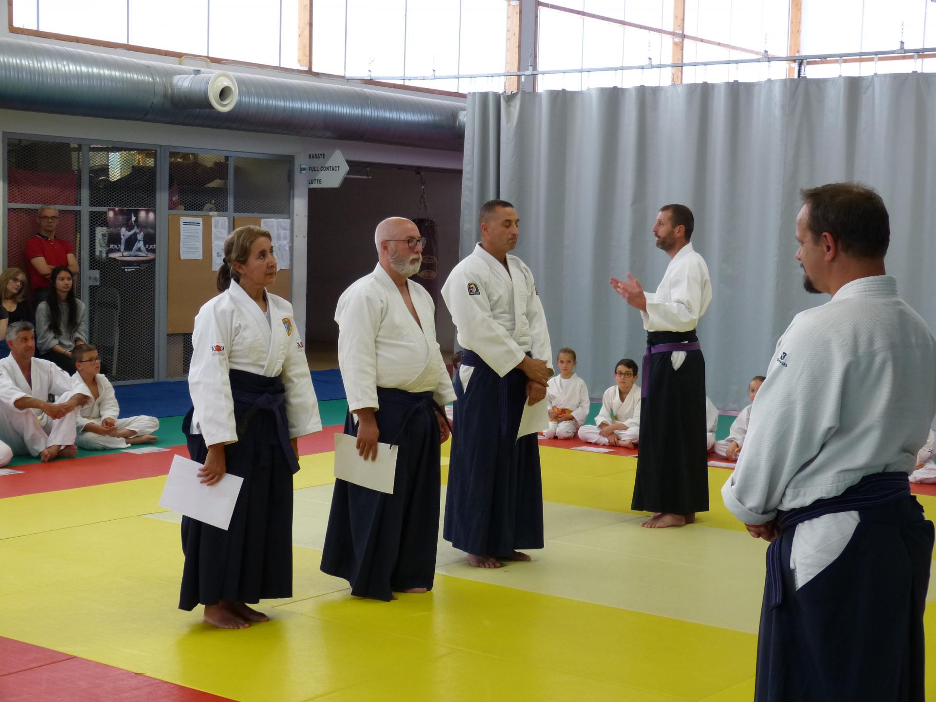 Cérémonie de remise des grades 15 juin 2019 Wa-Jutsu Villeneuvois