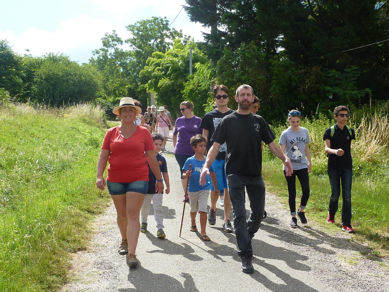 Randonnée pédestre  Wa-Jutsu Agenais et Villeneuvois 25 juin 2017 St Pierre de Clairac