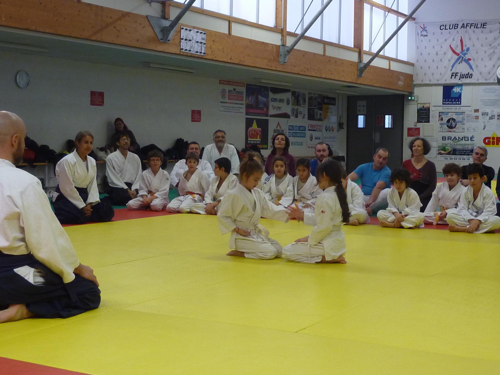 Cours enfants-parents 14 décembre 2019 Wa-Jutsu Villeneuvois